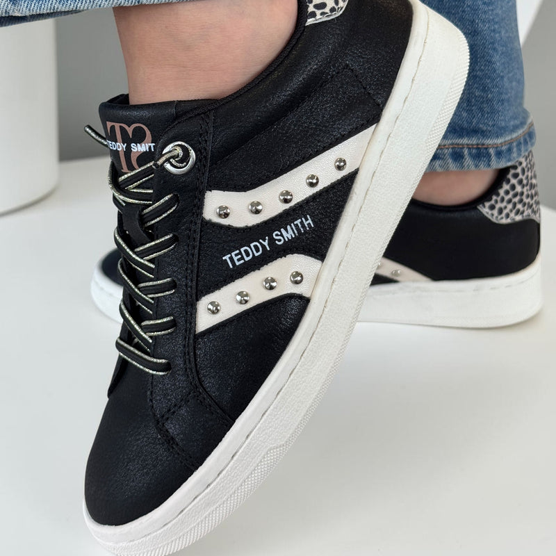 Womens Teddy Smith 121122 Black Trainers - Black