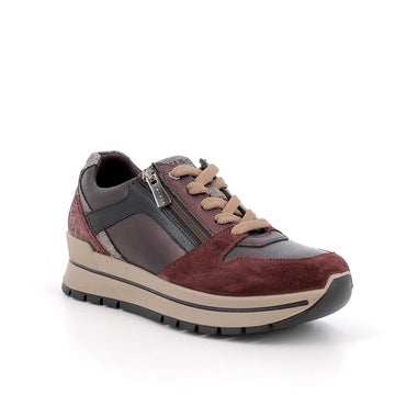Womens Igi 2174111 Burgundy Side Zip Trainers - Burgundy