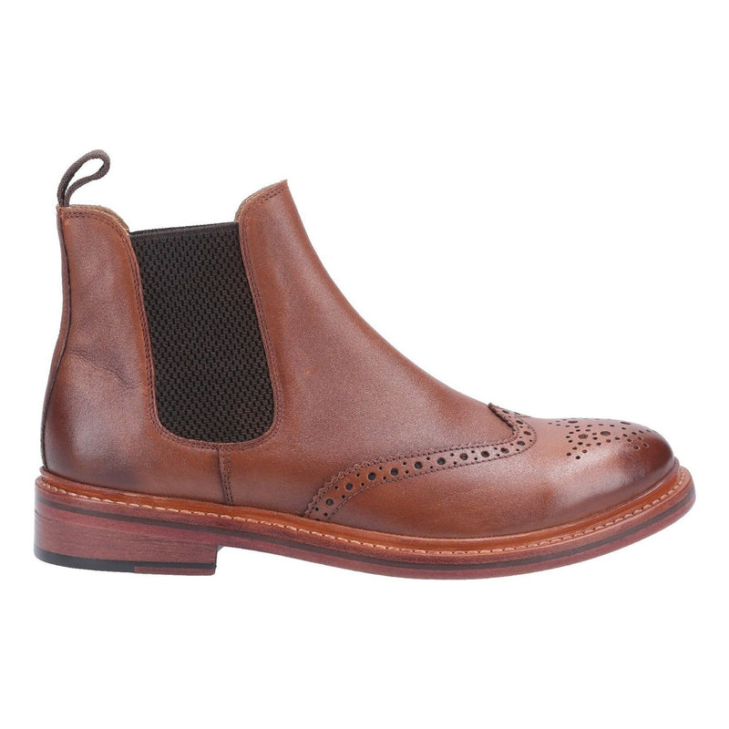 Mens Cotswold Siddington Leather Chelsea Boots - Brown