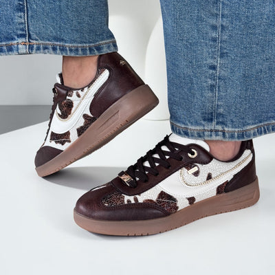 Womens Lloyd & Pryce Royer Trainers - Cocoa Safari