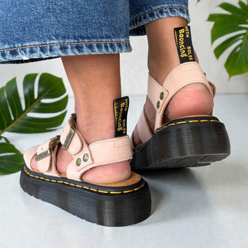 Womens Dr Martens Gryphon Quad Sandals - Pink