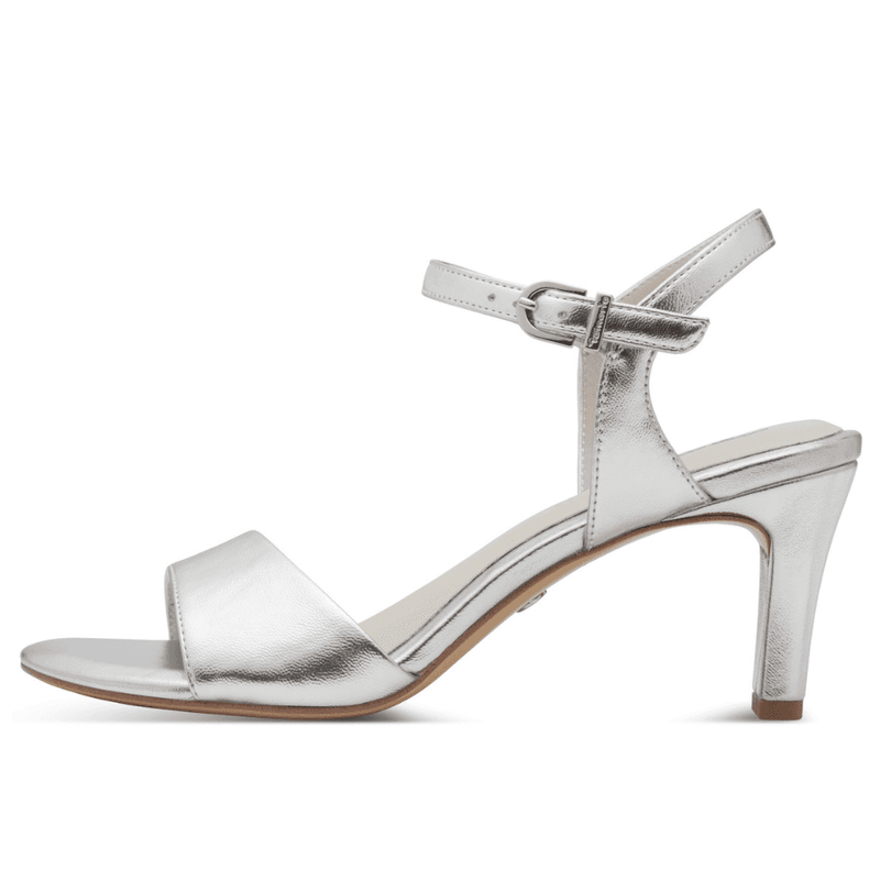 Womens Tamaris 28008 Heeled Sandals - Silver