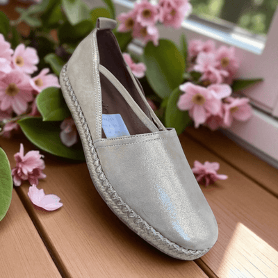 Womens Tamaris 24620 Print Flat Espadrilles - Champagne