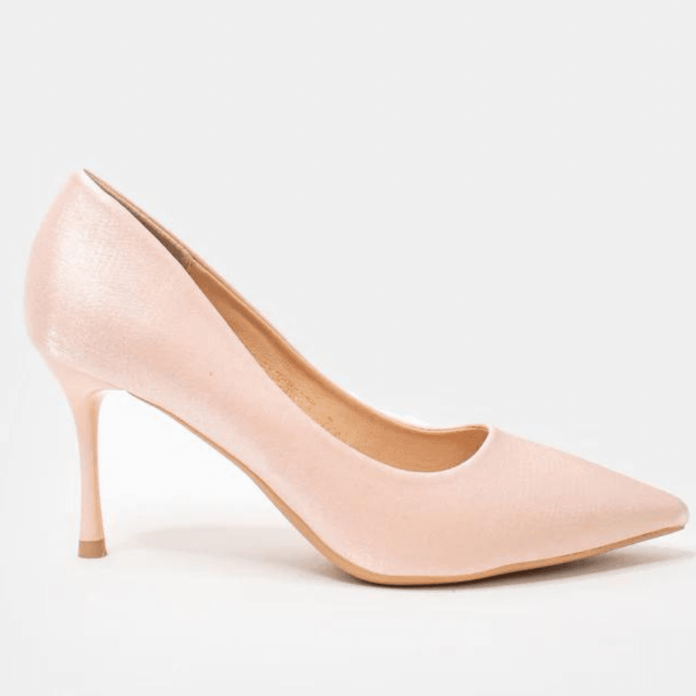 Womens Sorento Loughcrew Blush Satin Court Heels