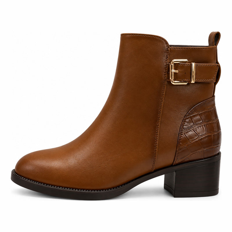 Womens Redz 2676310 Tan Ankle Boots - Tan