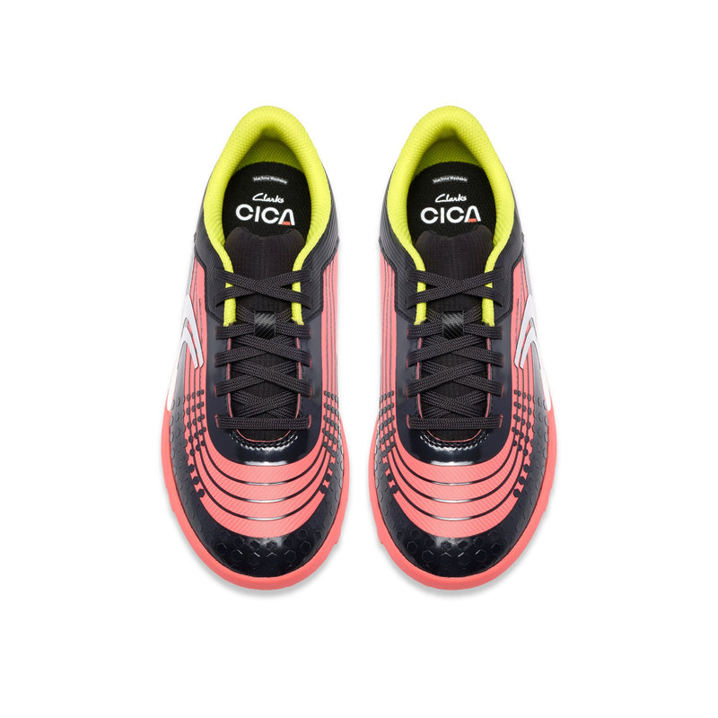 Boys Clarks CICA Goal Kid Football Shoes - Bright