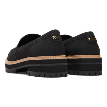 Womens Toms Cara Loafers - Black