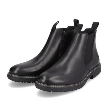 Mens Rieker 33180 Chelsea Zip Boot - Black