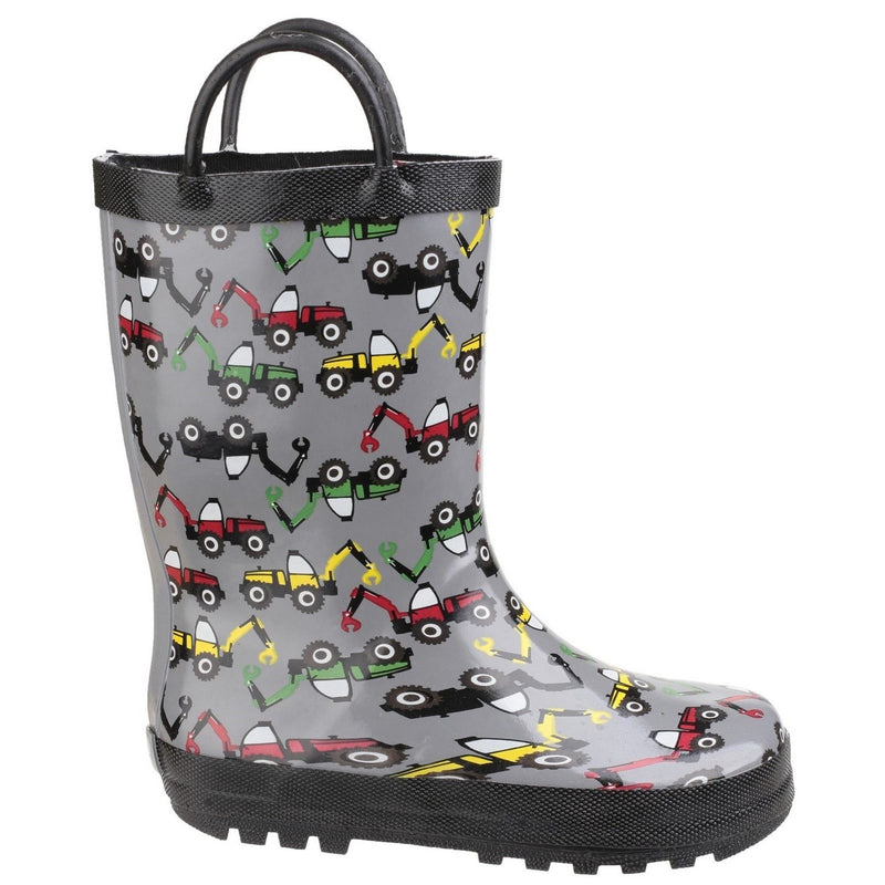Kids Cotswold Puddle Wellingtons - Digger