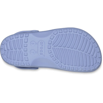 Womens Crocs Classic Floral Cut Out Clogs - Blue Haze