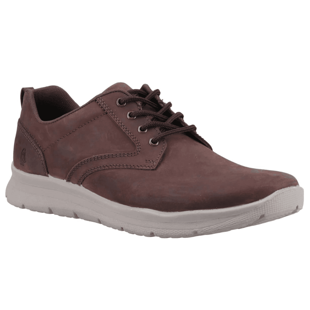 Mens Hush Puppies Fergus Brown Lace Up Trainers