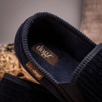 Mens Lazy Dogz Ryan Slippers - Navy