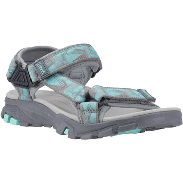 Womens Cotswold Stanton Sandals - Grey and Turquoise