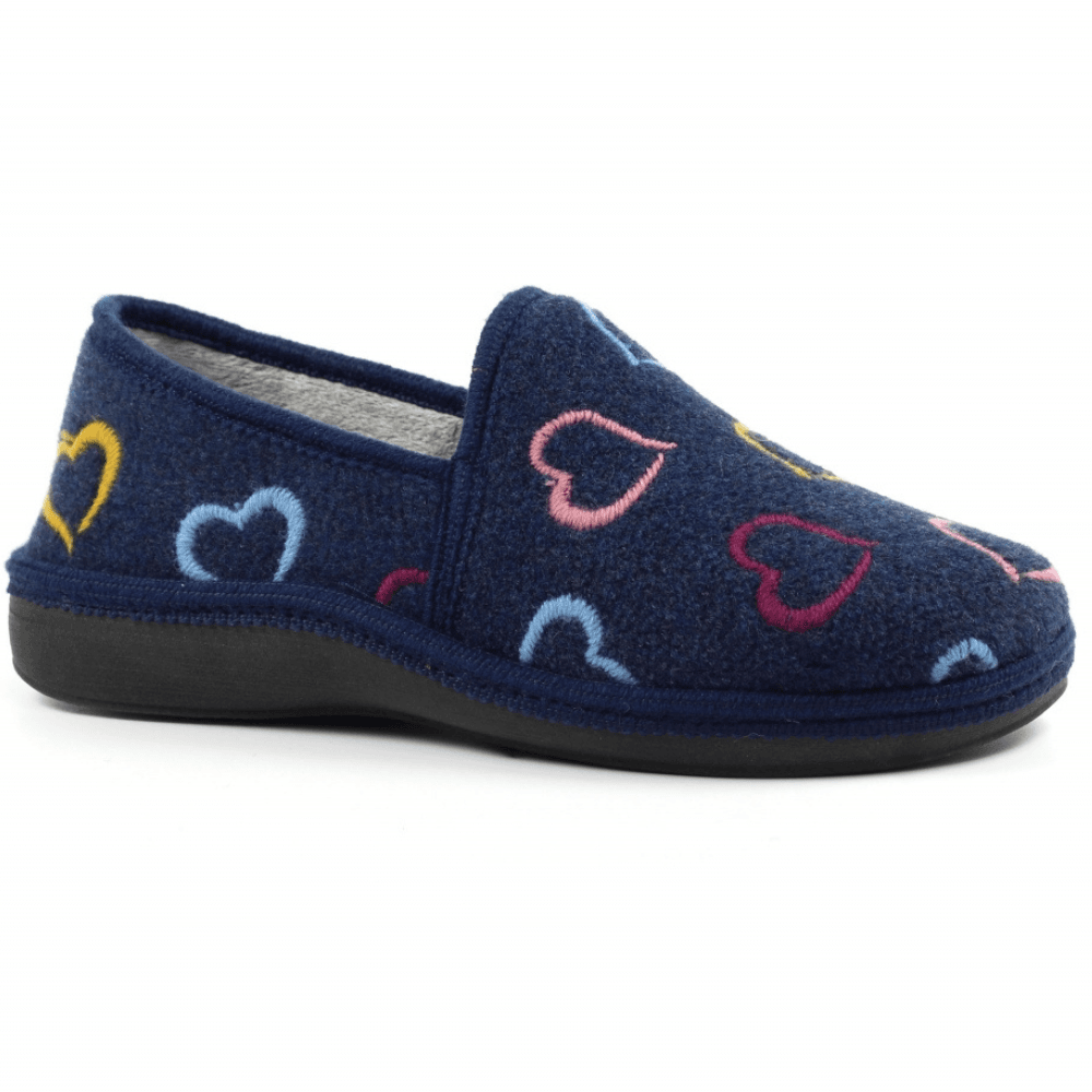 Womens Lunar Joyful Heart Closed in Slippers