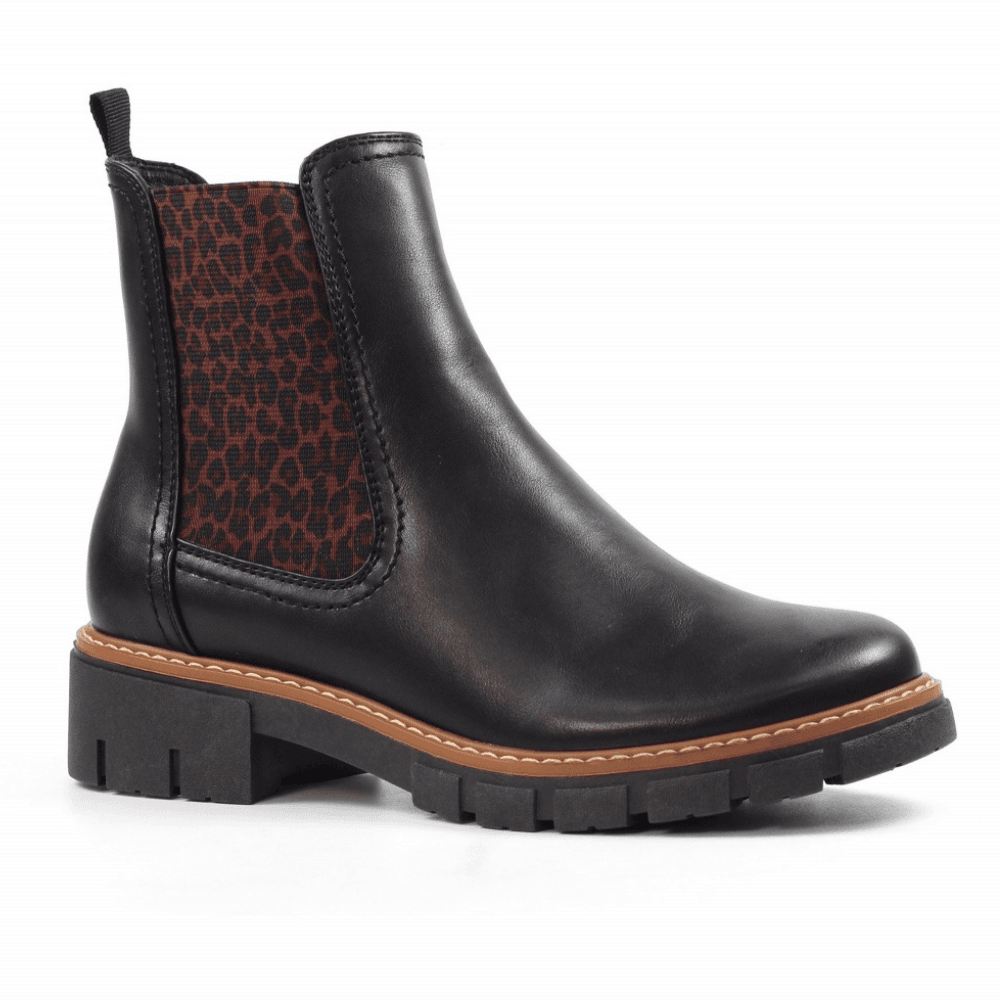 Womens Lunar Ribble Black Chelsea Boots