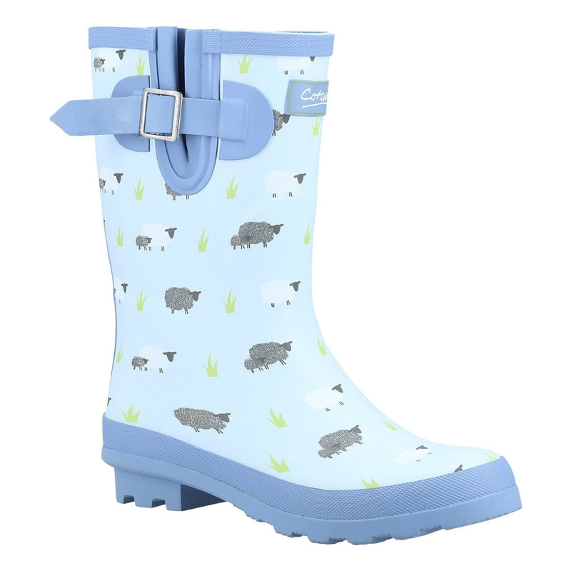 Womens Cotswold Farmyard Mid Wellingtons - Sheep