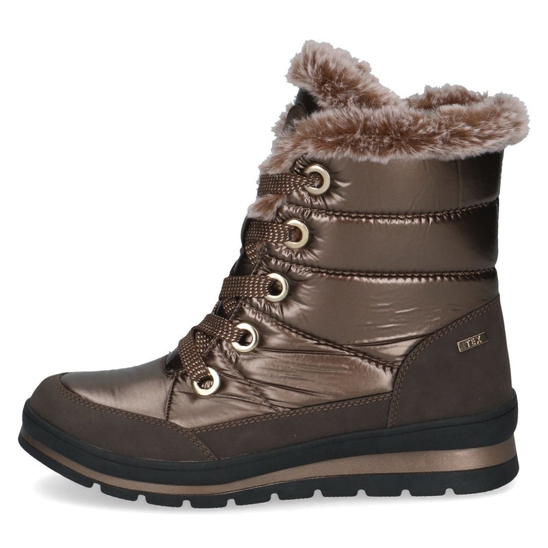 Womens Caprice 26226 Bronze Combi Boots - Bronze Combi