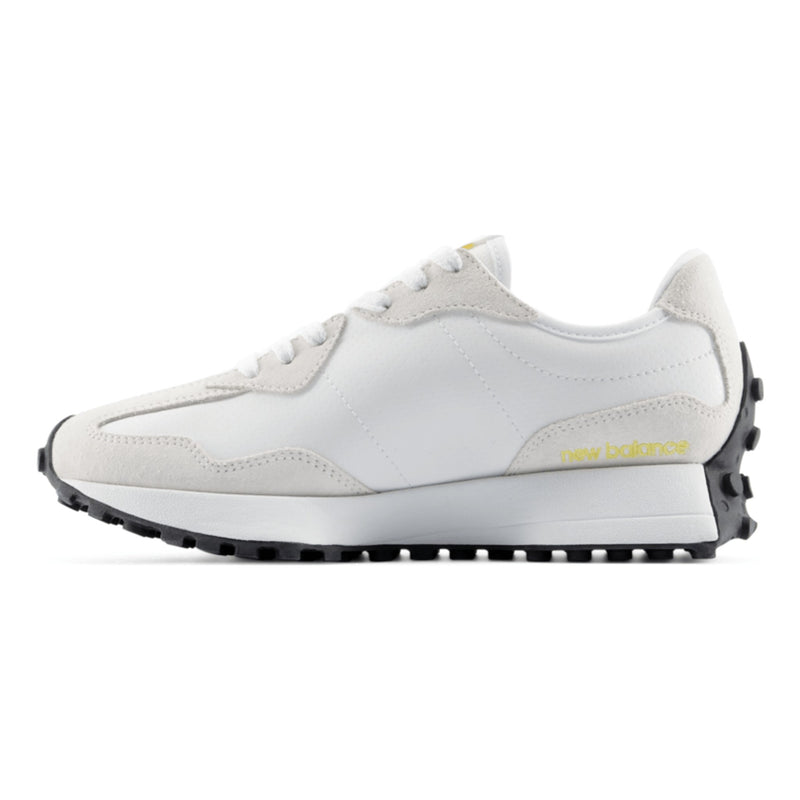Womens New Balance 327 Trainers - White & Yellow