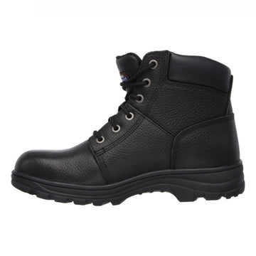Mens Skechers Men Black Workshire Steel Toe Safety Boot - Black