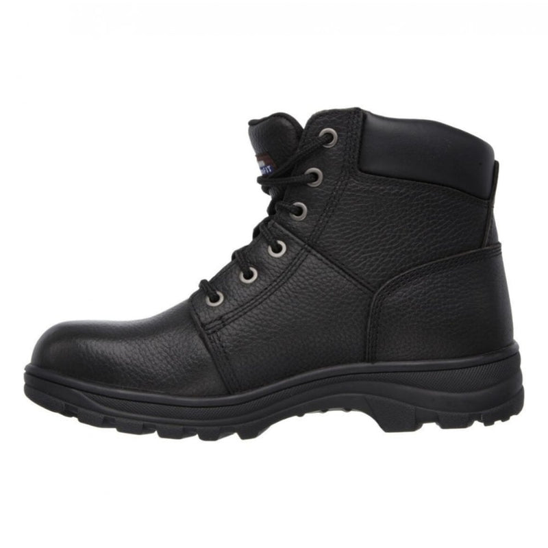 Mens Skechers Men Black Workshire Steel Toe Safety Boot - Black