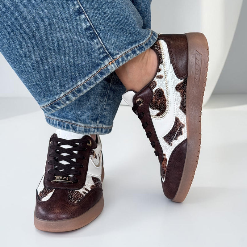 Womens Lloyd & Pryce Royer Trainers - Cocoa Safari