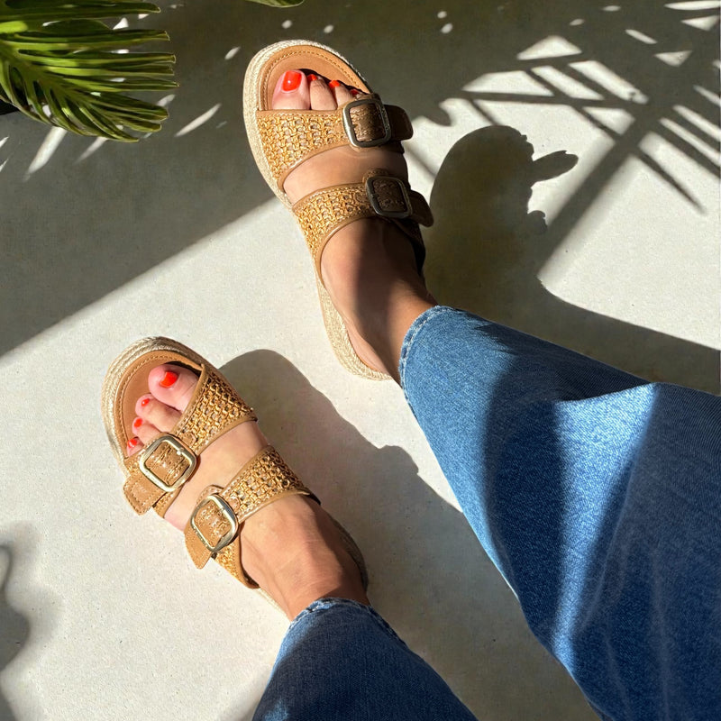 Womens Tamaris 27221 Cognac Sandals - Cognac