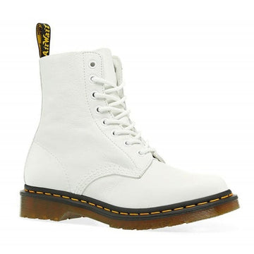 Womens Dr Martens 1460 Pascal White Virginia Boots - White