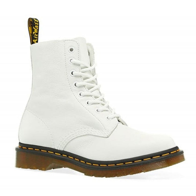 Womens Dr Martens 1460 Pascal White Virginia Boots - White