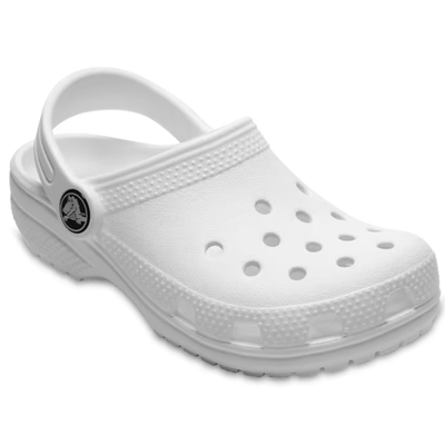 Junior Kids Crocs Classic Clog - White
