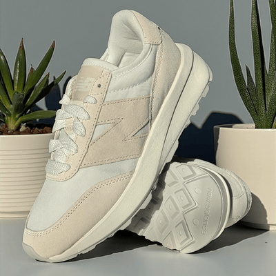 New Balance Womens 370 Mix Trainers - Sea Salt with Bisque - Beige