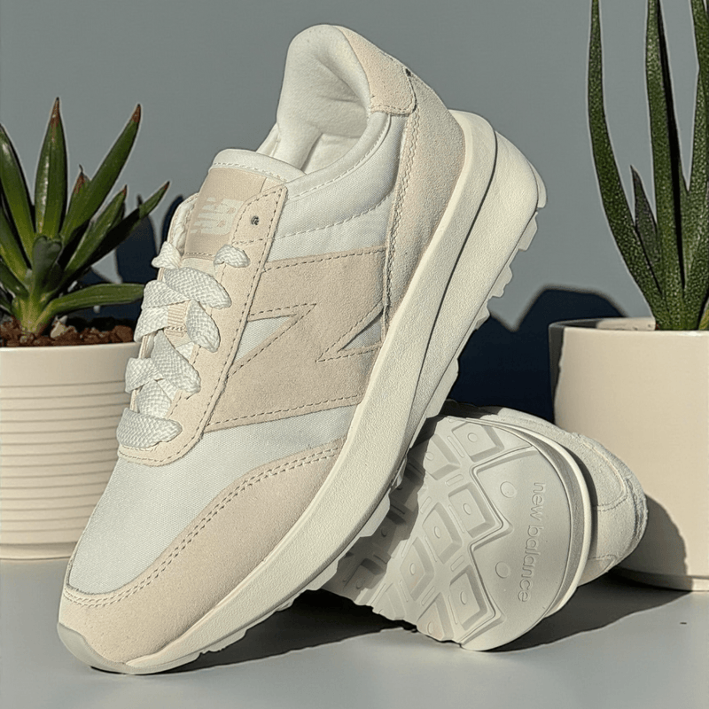 New Balance Womens 370 Mix Trainers - Sea Salt with Bisque - Beige