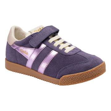 Girls Gola Elan Glitz Plum Trainers - Plum
