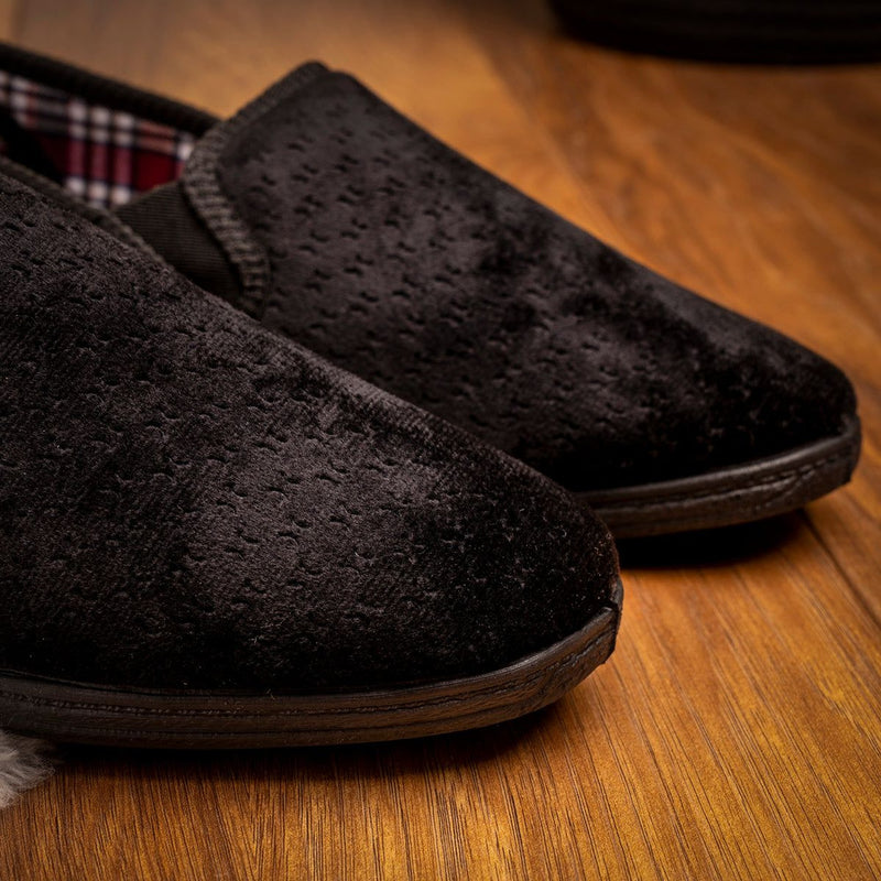Mens Lazy Dogz Tamar II Slippers - Black