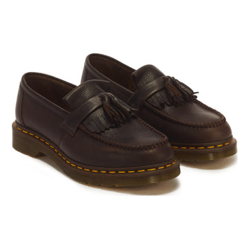 Mens Dr. Martens Adrian Ambassador Dark Brown Soft Leather Loafers - Dark Brown