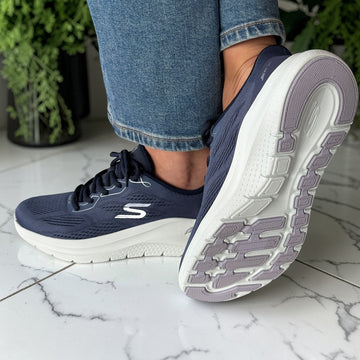 Womens Skechers 150338 Navy & White Slip-In Arch Fit 2.0 Trainer - Navy