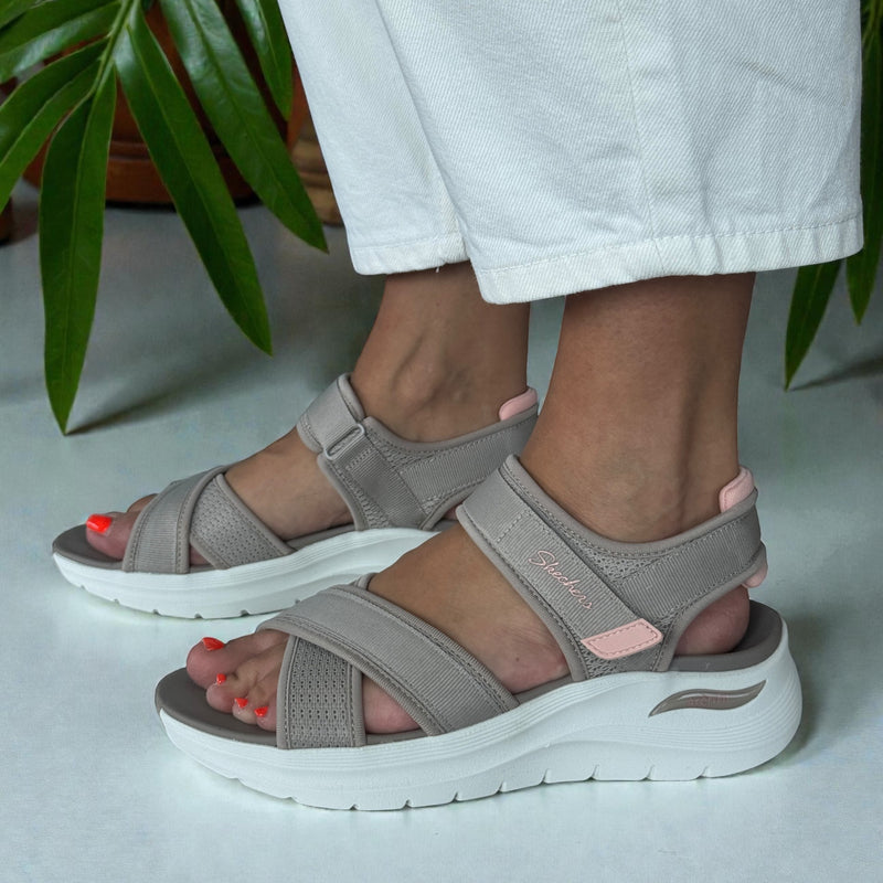Womens Skechers 164078 Arch Fit 2.0 Sandal Sandals - Taupe