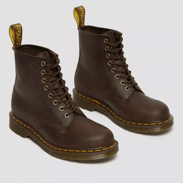 Womens Dr Martens 1460 Crazy Horse Lace Up Boots - Dark Brown