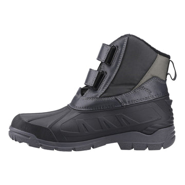 Mens Cotswold Kempsford Black Waterproof Snow Boots - Black