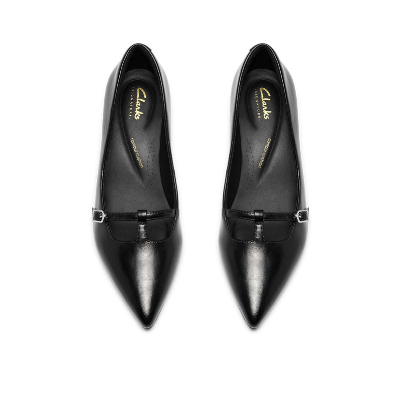 Womens Clarks Zarey Jane Black Heels - Black