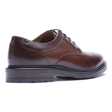 Mens Base London Carter Derby Formal Lace-up Shoe - Waxy Brown