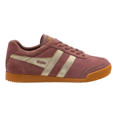 Womens Gola Harrier Mirror Trainers - Pink