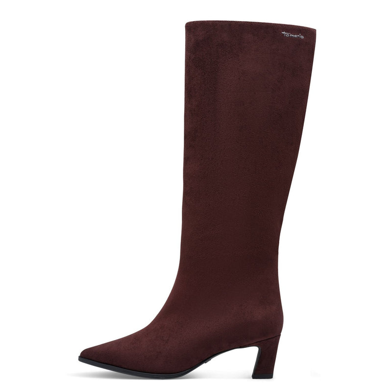 Womens Tamaris 25524 Long Boots - Burgundy