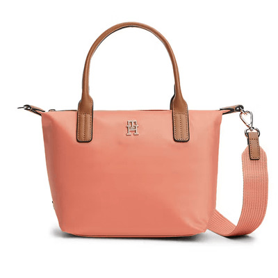 Womens Tommy Hilfiger Monogram Mini Tote Bag - Coral Clay