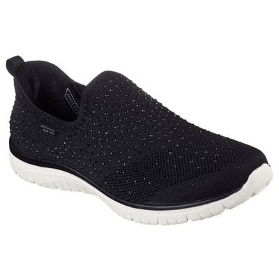 Womens Skechers 104458 Black Virtue Trainers - Black
