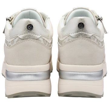 Womens Lotus ULS655 Bianchi Casual Wedge Trainers - White