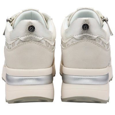 Womens Lotus ULS655 Bianchi Casual Wedge Trainers - White