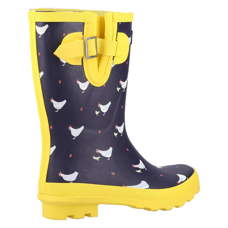 Womens Cotswold Farmyard Mid Chick Wellingtons - Chick