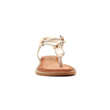 Womens Lunar JLH554 White Zentara Sandals - White