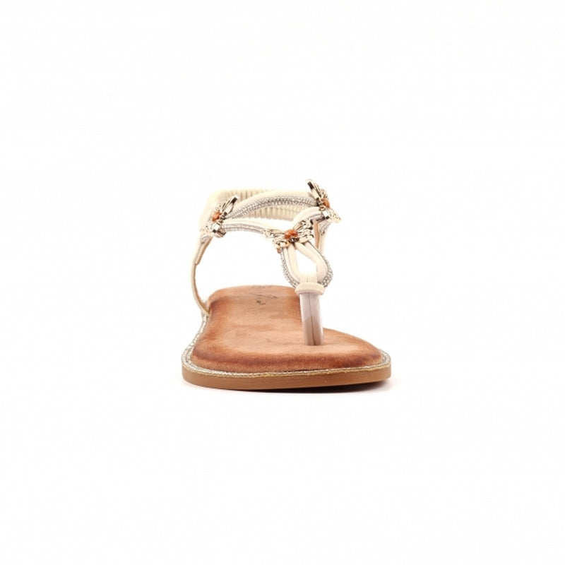 Womens Lunar JLH554 White Zentara Sandals - White