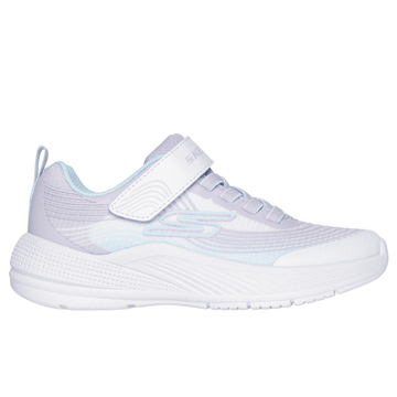 Skechers Girls Microspec Advance Trainers - White Lavender